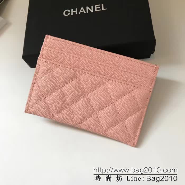 CHANEL香奈兒 新款leboy卡包 零錢包 荔枝牛皮菱格紋 復古金扣 83341  DJC3110